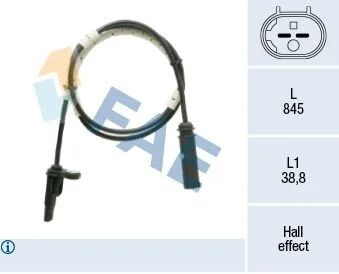 FAE ABS SENSÖRÜ 3 VI 316I 318I 320I 340I 320D 4 COUPE 420D (34526791226)