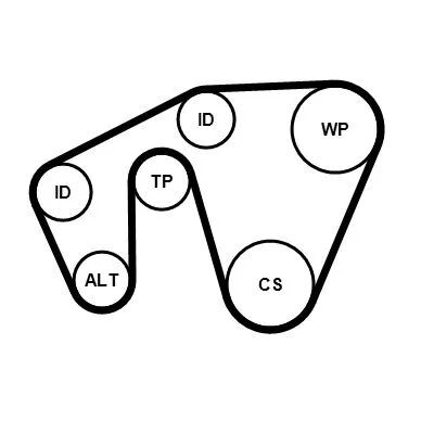 INA GERGİ KASNAĞI 166/668/266/168/169/245/414 / OPEL ASTRA G/VECTRA C/CORSA C Z14XE/Z16XE (A1662020619)