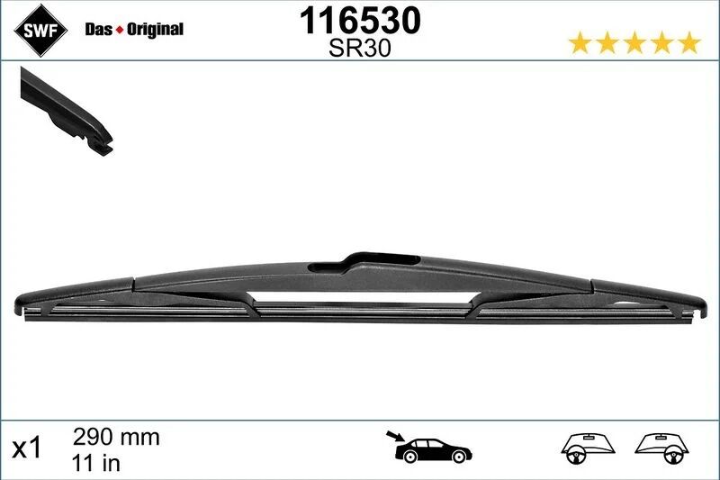 SWF SİLECEK 28 CM 204 SW/245/246/MINI/ASTRA G  ARKA (A2048200345)