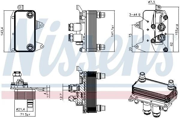 NISSENS ŞANZIMAN YAĞ SOĞUTUCUSU W205/W213/W257 (91411)
