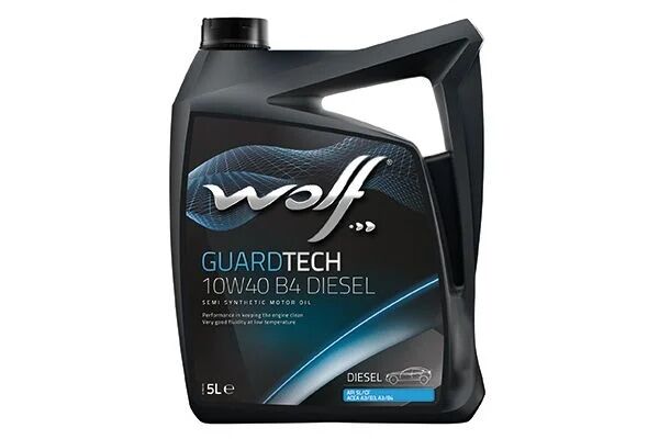 WOLF 10W40. MOTOR YAĞI. B4 DİZEL. 229.1. VW 505.00.  5 Litre. (A0009893301BAA4)