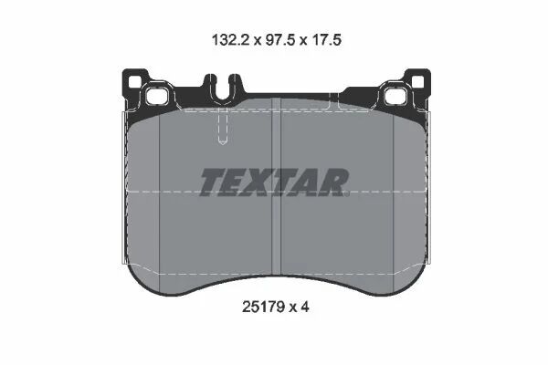 TEXTAR FREN BALATASI 217/222/231 ÖN (A0084200220)