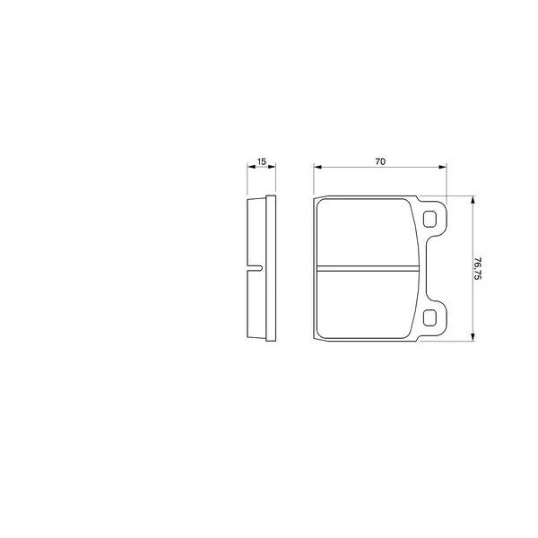 BOSCH FREN BALATASI 115 ÖN ORTA BOY VW T2 (A0014207720)