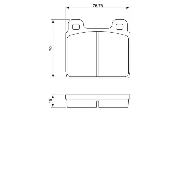 BOSCH FREN BALATASI 115 ÖN ORTA BOY VW T2 (A0014207720)
