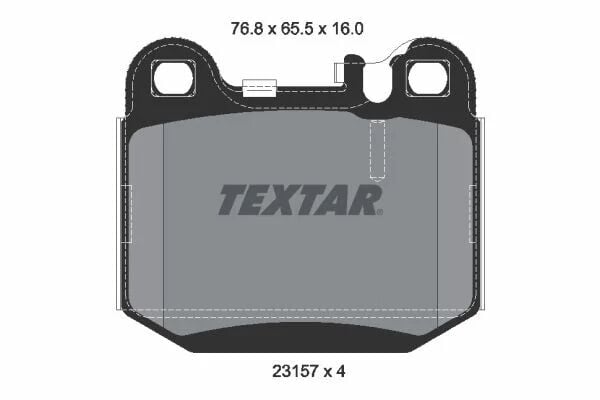 TEXTAR ARKA FREN BALATASI. W163. 2001-05. (2315702)