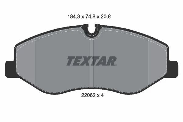 TEXTAR FREN BALATASI 447 ÖN VİTO (A4474210800)