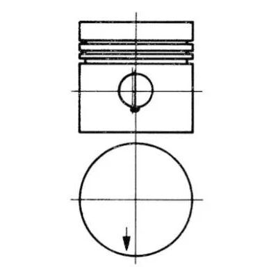 KOLBENSCHMIDT Piston M115 87.00 (87.70474.STD)