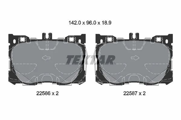 TEXTAR FREN BALATASI 205/213  ÖN  4 MATİC (A0004207900)