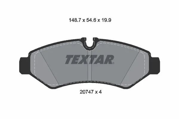 TEXTAR FREN BALATASI SPR 907 ARKA (A9104203700)