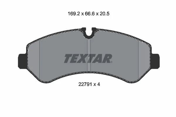 TEXTAR FREN BALATASI SPR 907 ARKA  514/516 CDI (A9074208700)