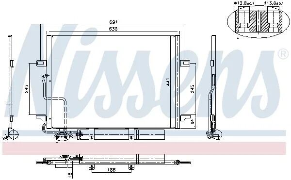 NISSENS KLİMA RADYATÖRÜ 211   (A2115000254)