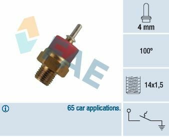 Fae Fan Müşürü Tekli Kırmızı 100 C (818511)