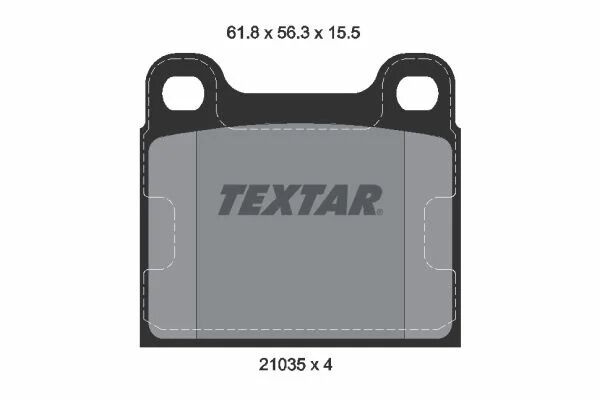TEXTAR FREN BALATASI 115/116/123/126 ARKA (A0014200620)
