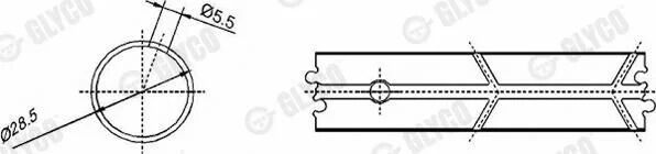 GLYCO PİSTON KOL BURCU. M601-602. 26 MM. 1 Adet. (A6010381950)