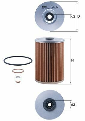 Mahle Knecht Yağ Filtresi M110 (A0001800609)