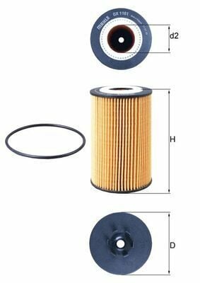 Mahle Knecht Yağ Filtresi 156 159 204 209 211 219 Amg (A0001803009)