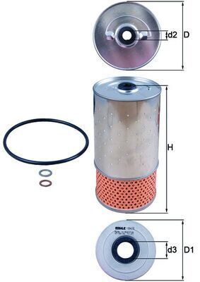 Mahle Knecht Yağ Filtresi M615 M616 M617 (A6171800009)