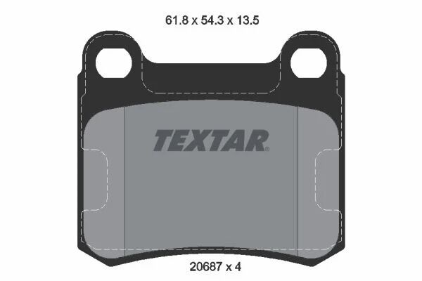TEXTAR FREN BALATASI 201 ARKA (A0014200120)
