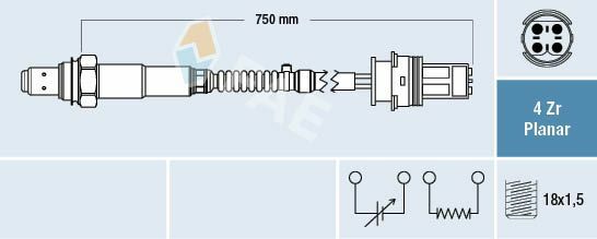 Fae Lambda Sensöru W203 W209 W164 (A0015400717)