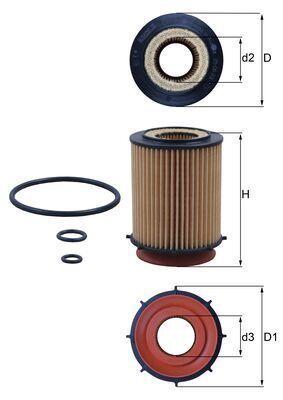 Mahle Knecht Yağ Filtresi M270 M274 W176 W246 W204 Cgı W212 Cla C W117 (A2701800109)