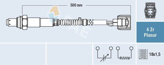 Fae Lambda Sensörü Arka Sol W164 W212 W221 M272 (A0045420818)