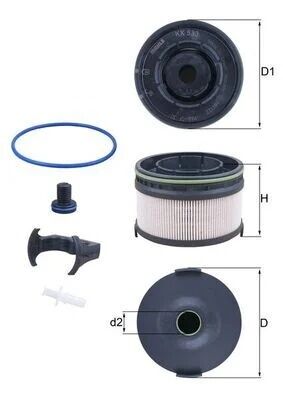 MAHLE KNECHT YAKIT FILTRESI 654 W118 W177 W205 W213 W238 247 (A6540920100)