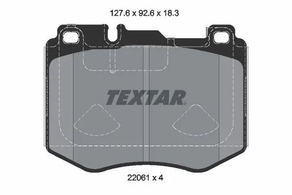 TEXTAR FREN BALATASI 213/257/253 ÖN (A0004208000)