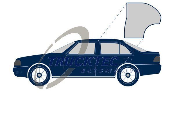 Trucktec Kapı Lastiği Arka Sol W116 (A1167300178)