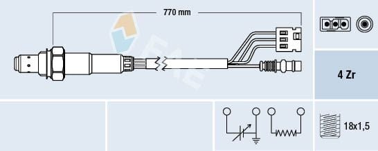 Fae Lambda Sensöru W124 M111 940 960 (A0005404217)
