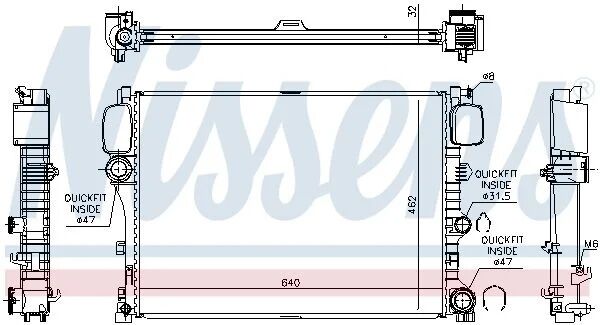 Nissens Su Radyatörü W221 (A2215003203)