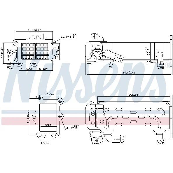 NISSENS EGR SOĞUTUCUSU 651  447/639/906/SPR (A6511400675)