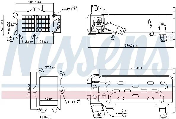NISSENS EGR SOĞUTUCUSU 651  447/639/906/SPR (A6511400675)