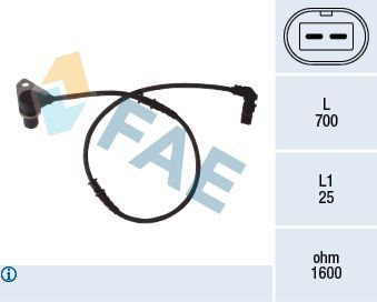 Fae Abs Sensörü Ön W210 Sağ (A2105409108)