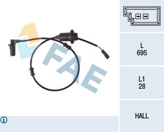Fae Abs Sensörü Arka W220 Sol (A2205400417)