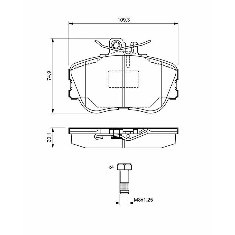 BOSCH FREN BALATASI 202 ÖN (A0024202220)
