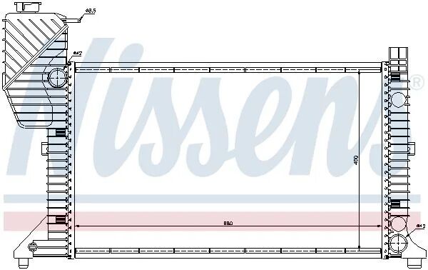 NISSENS RADYATÖR SPR/602/312/412 (62664A)