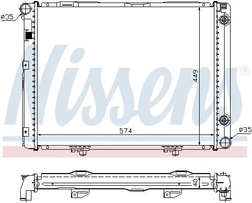 Nissens Su Radyatörü W201 1983 190 2 0 (A2015008303)