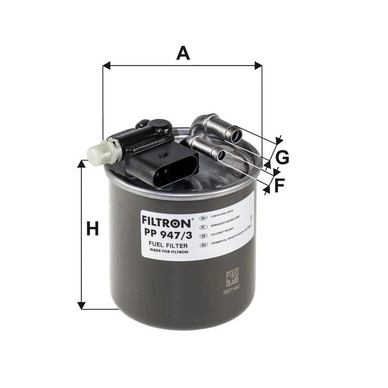 FILTRON YAKIT FİLTRESİ 176/242/246 (A6420906552)