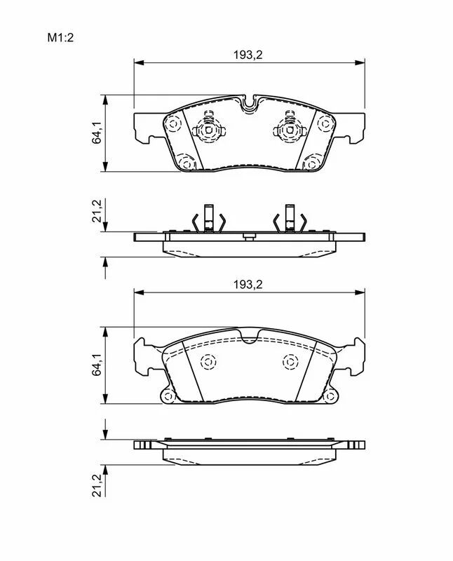 BOSCH FREN BALATASI 166/292 ÖN  JEEP WK (A0004209600)