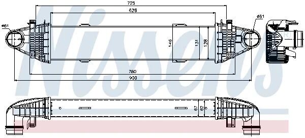NISSENS INTERKOL RADYATÖRÜ 204/212 200/250 CDI/CGI (A2045000100)