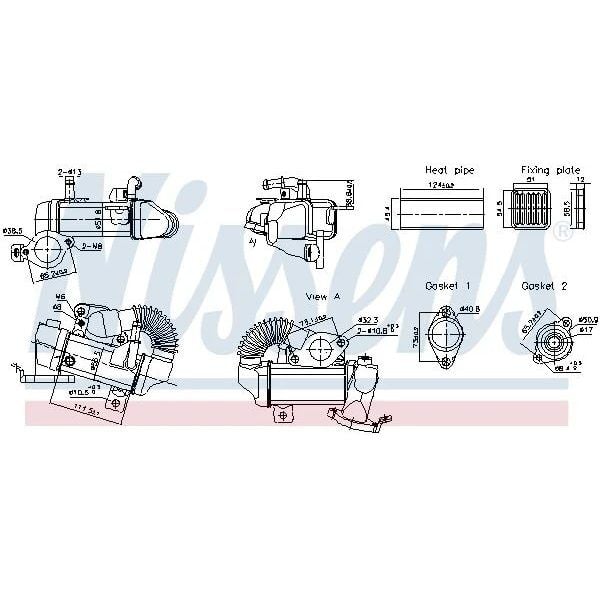 NISSENS EGR SOĞUTUCU 622/626 447/205 (1473500QAH)