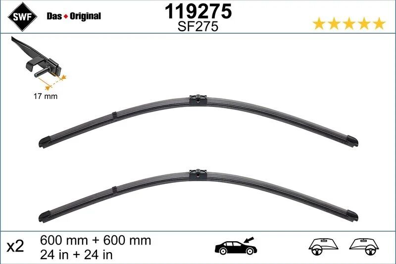 SWF SİLECEK  TAKIM FLAT 204      60+60 CM    E.M. (A2048201745)