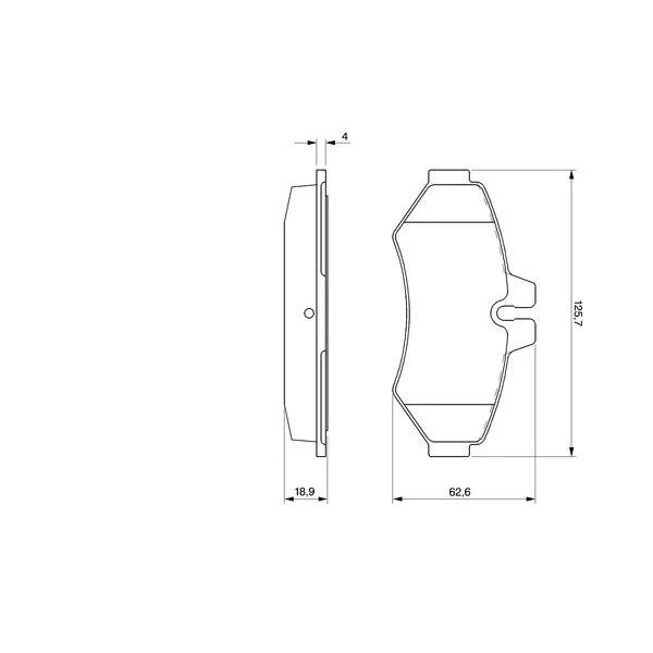 BOSCH FREN BALATASI SPR-LT35-VOLT ARKA (A0034202420)