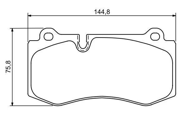 BOSCH FREN BALATASI 221 / 211 ÖN  ( E420 ) (A0044208020)