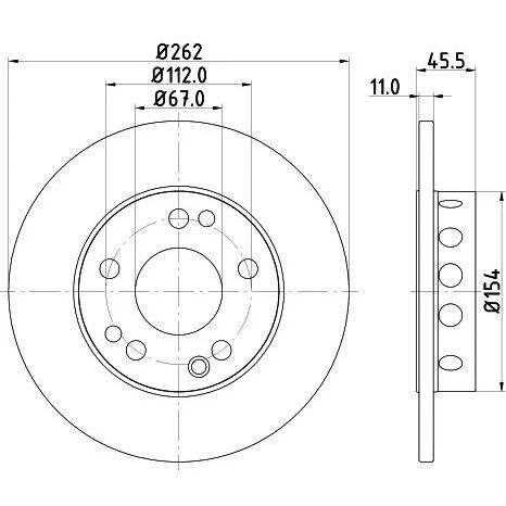 BREMBO FREN DİSKİ ÖN W201 (A2014211212)