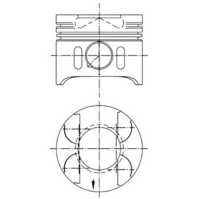 NURAL PİSTON.611 88.00 MM  SPR./VITO  CDİ (28 PİM) 020 KISA (A6110300117)