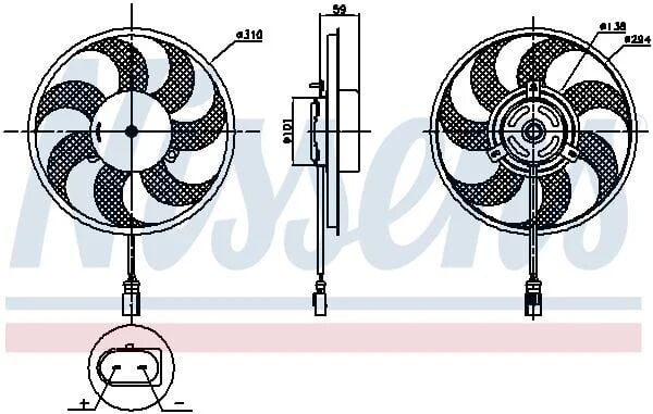 NISSENS FAN W221 (850030)