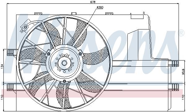 Nissens Klima Fanı W168 (A1685000293)