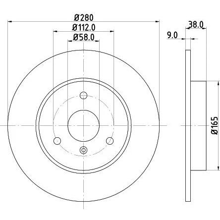 BREMBO ÖN FREN DİSKİ. W450-451. SMART. FORTWO. (A4514210112)