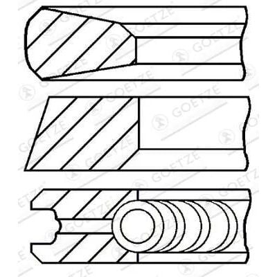 GOETZE SEKMAN 642 83.00 MM   2 * 2 * 2 (6420300023)